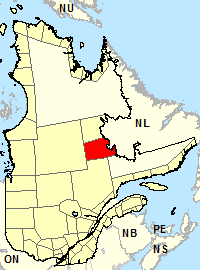 Location map for Fermont