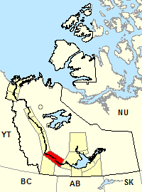 Carte de localisation - Région de Ft. Simpson incluant Jean Marie River