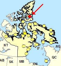Carte de localisation - Grise Fiord