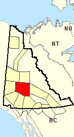 Location Map - Pelly - Carmacks