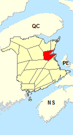 Carte de localisation - Miramichi et région