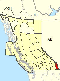 Carte de localisation - Vallée de la rivière Elk