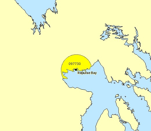 Sous-région de prévisions - Repulse Bay