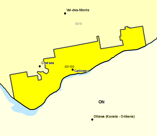 Sous-région de prévisions - Gatineau