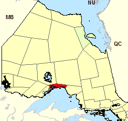 Location Map - Nipigon - Marathon - Superior North
