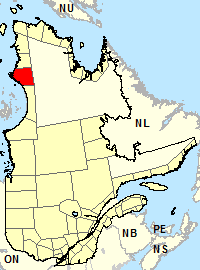 Location map for Inukjuak