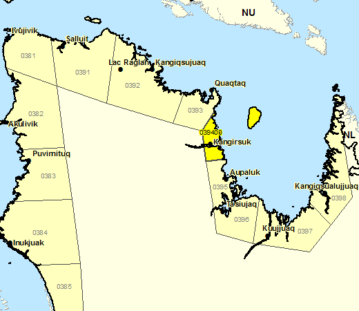 Forecast Sub-regions of Kangirsuk