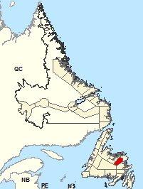 Location Map - Gander and vicinity