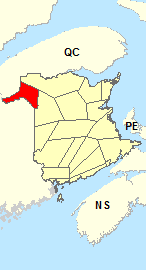 Location Map - Edmundston and Madawaska County