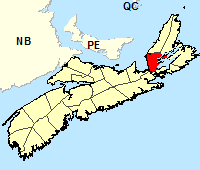 Location Map - Inverness County - south of Mabou