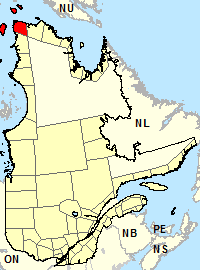 Location map for Ivujivik 