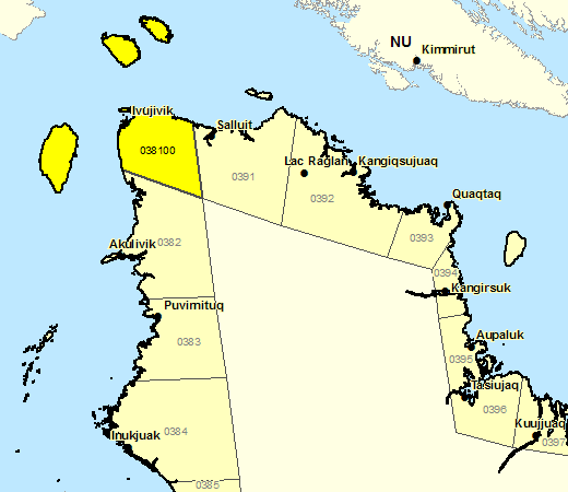 Forecast Sub-regions of Ivujivik