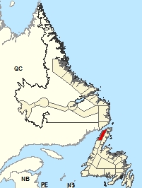 Carte de localisation - Port Saunders et les détroits
