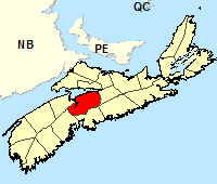Location Map - Hants County