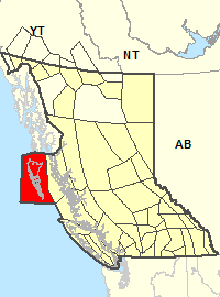 Carte de localisation - Haida Gwaii
