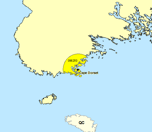 Forecast Sub-regions - Cape Dorset