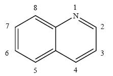 Structure chimique - Quinoléine (Base)