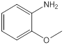 chemical structure o-anisidine