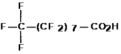 Structural formula of PFNA