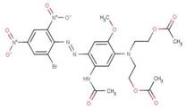 Chemical structure - Disperse blue 79:1