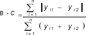 Equation for Similarity index