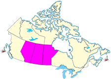 Figure 3a. Map of Canada. Click for large map.