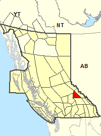 Carte de localisation - Columbia nord